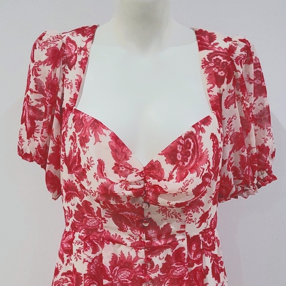 Seven Wonders Stevie pink floral midi dress - Picture 7 of 15